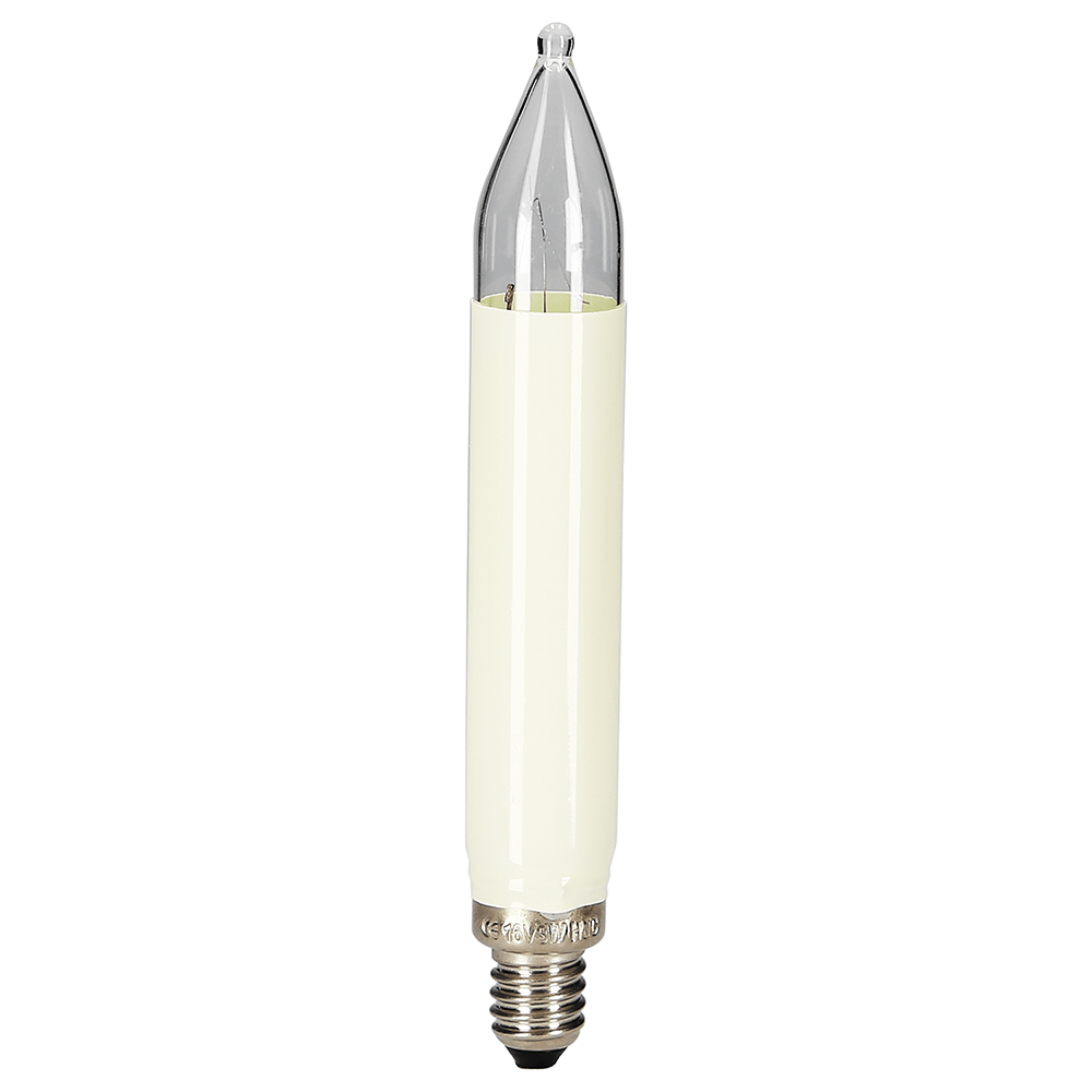 Schaftkerzenkette 20 - flg. in elfenbein - Weihnachtsladenhellum