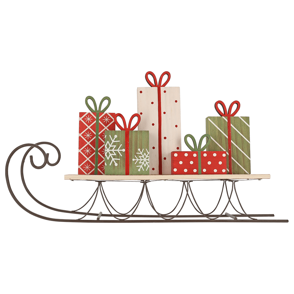 Schlitten bunt 41x23cm - WeihnachtsladenSöllner Floristik