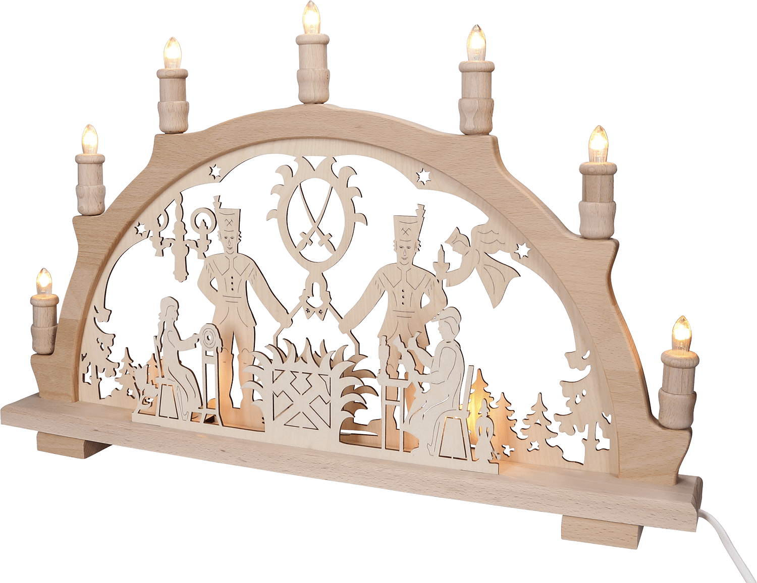 Schwibbogen 'Bergmann' - WeihnachtsladenLenk & Sohn