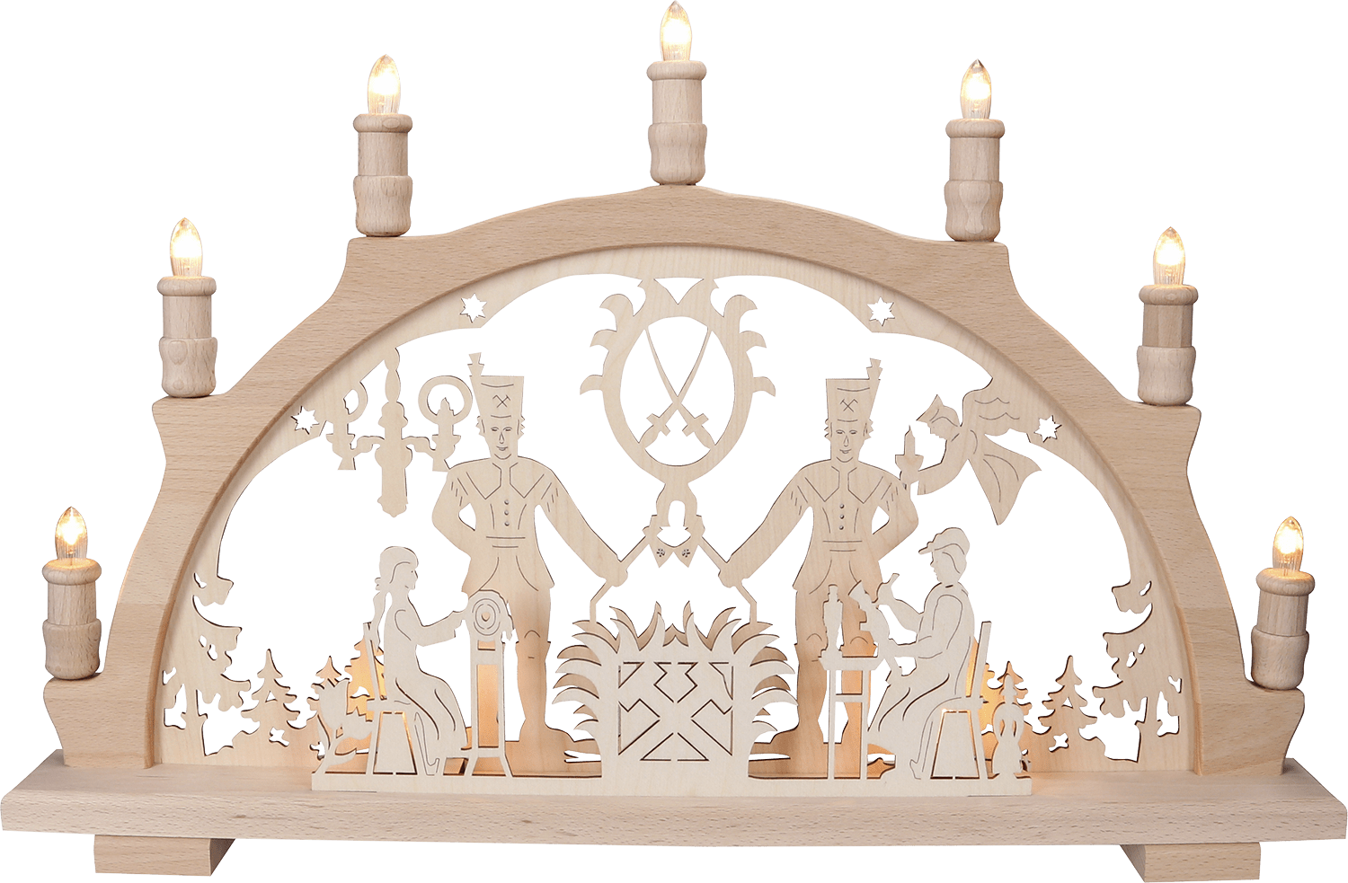 Schwibbogen 'Bergmann' - WeihnachtsladenLenk & Sohn