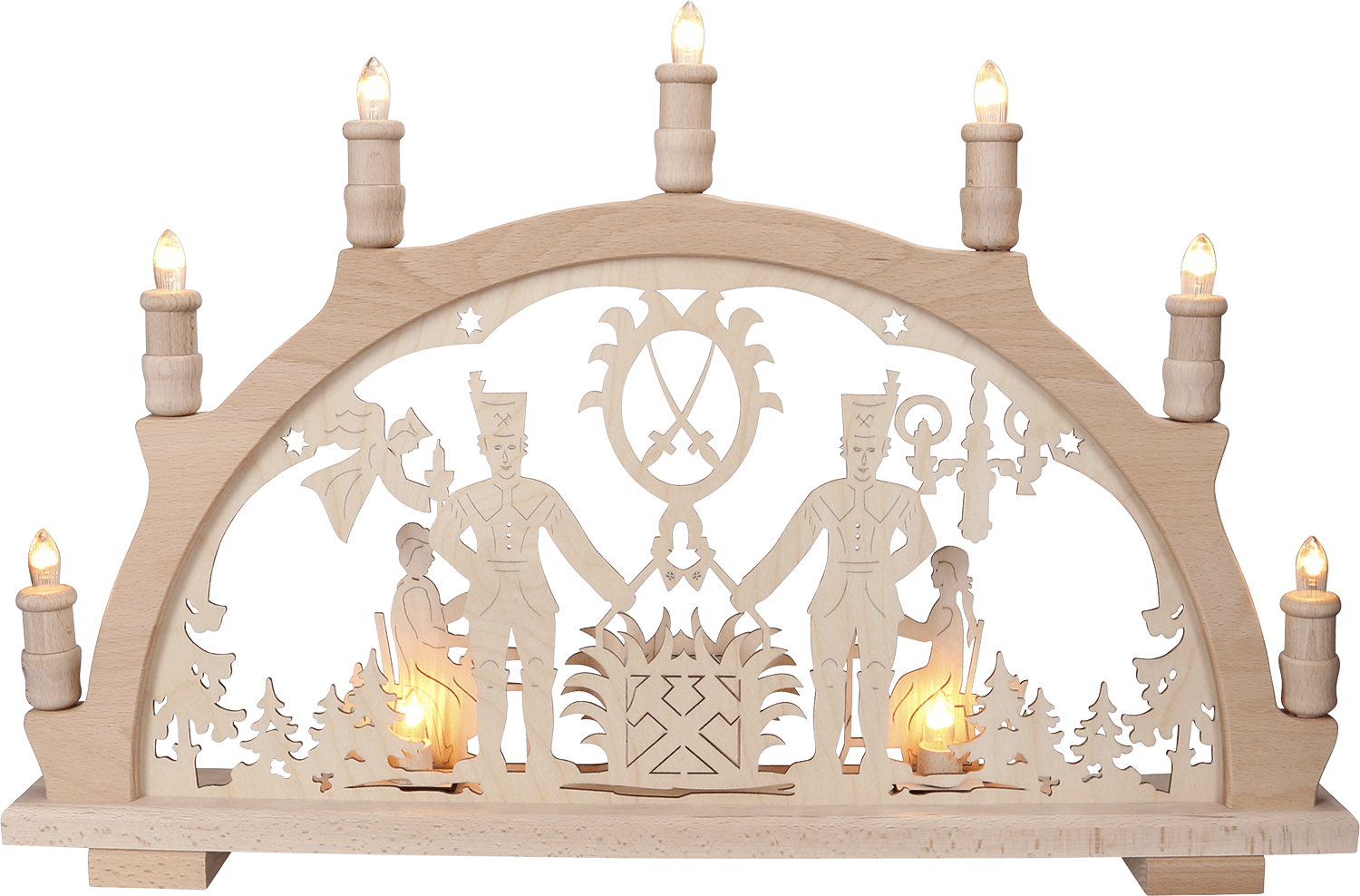 Schwibbogen 'Bergmann' - WeihnachtsladenLenk & Sohn