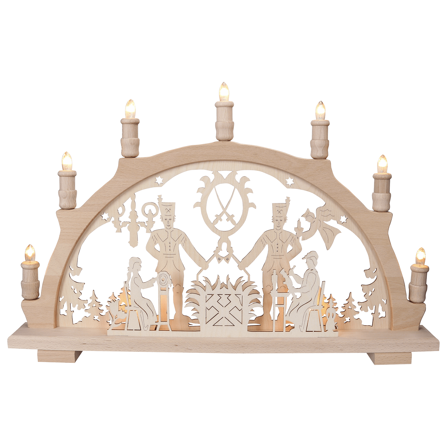 Schwibbogen 'Bergmann' - WeihnachtsladenLenk & Sohn