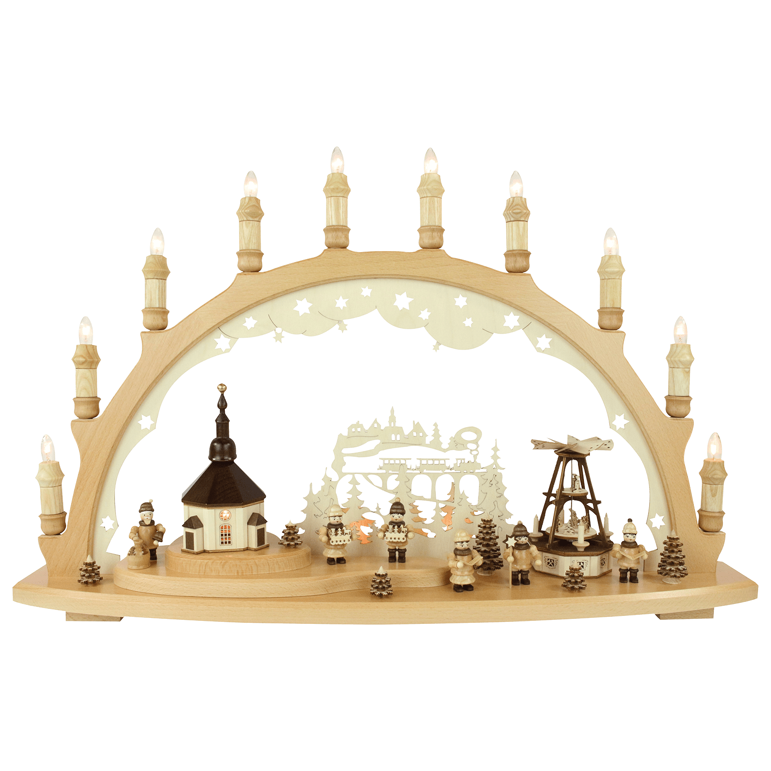 Schwibbogen 'Weihnacht' aus Holz - WeihnachtsladenLenk & Sohn