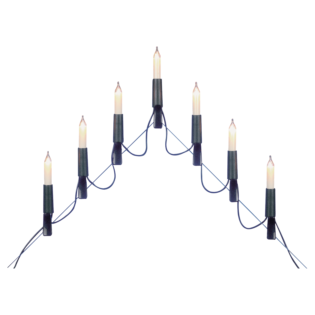 Schwibbogenlichterkette mit Kleinschaftkerzen - WeihnachtsladenEGB