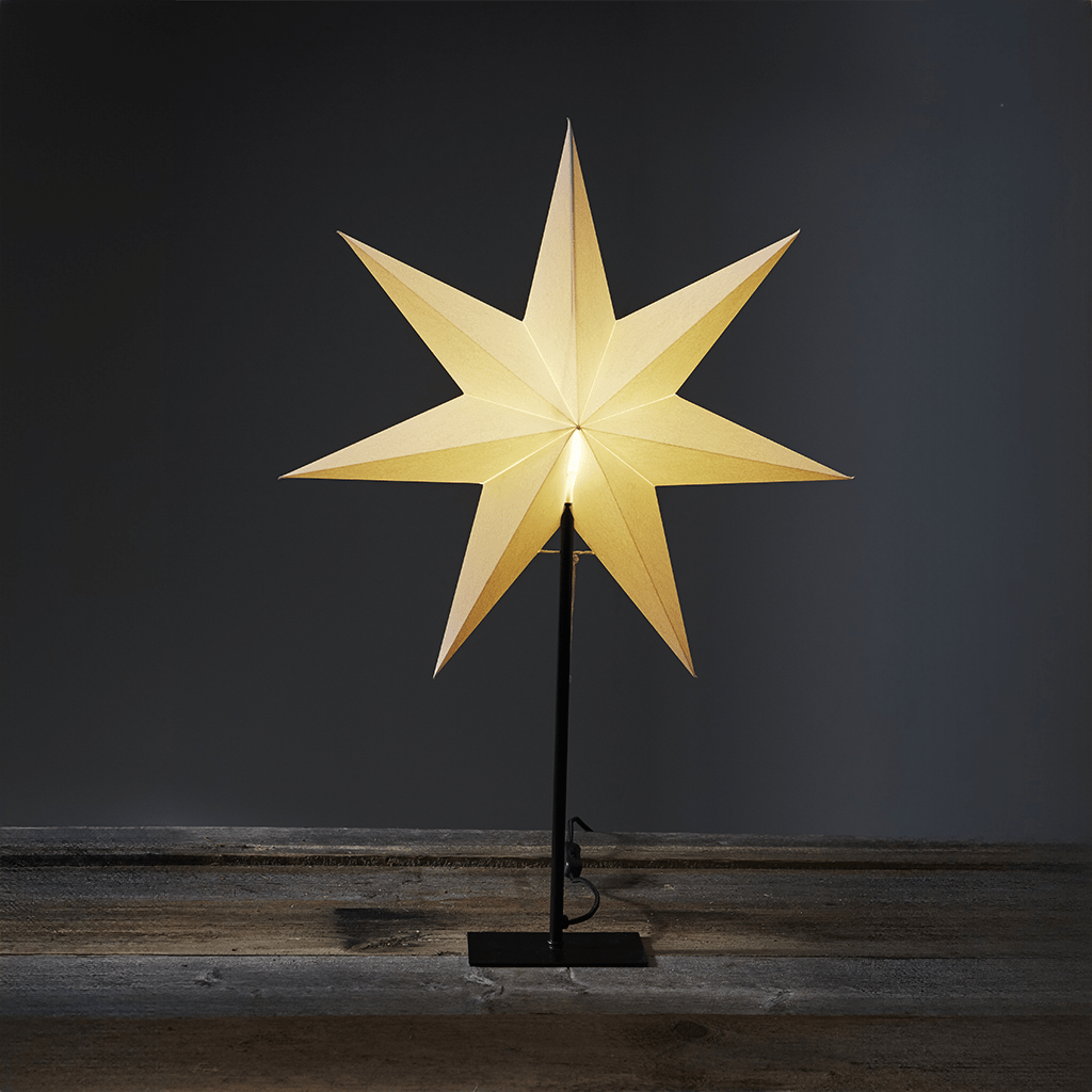 Standstern 'Frozen' 52x80cm weiß - WeihnachtsladenStar Trading