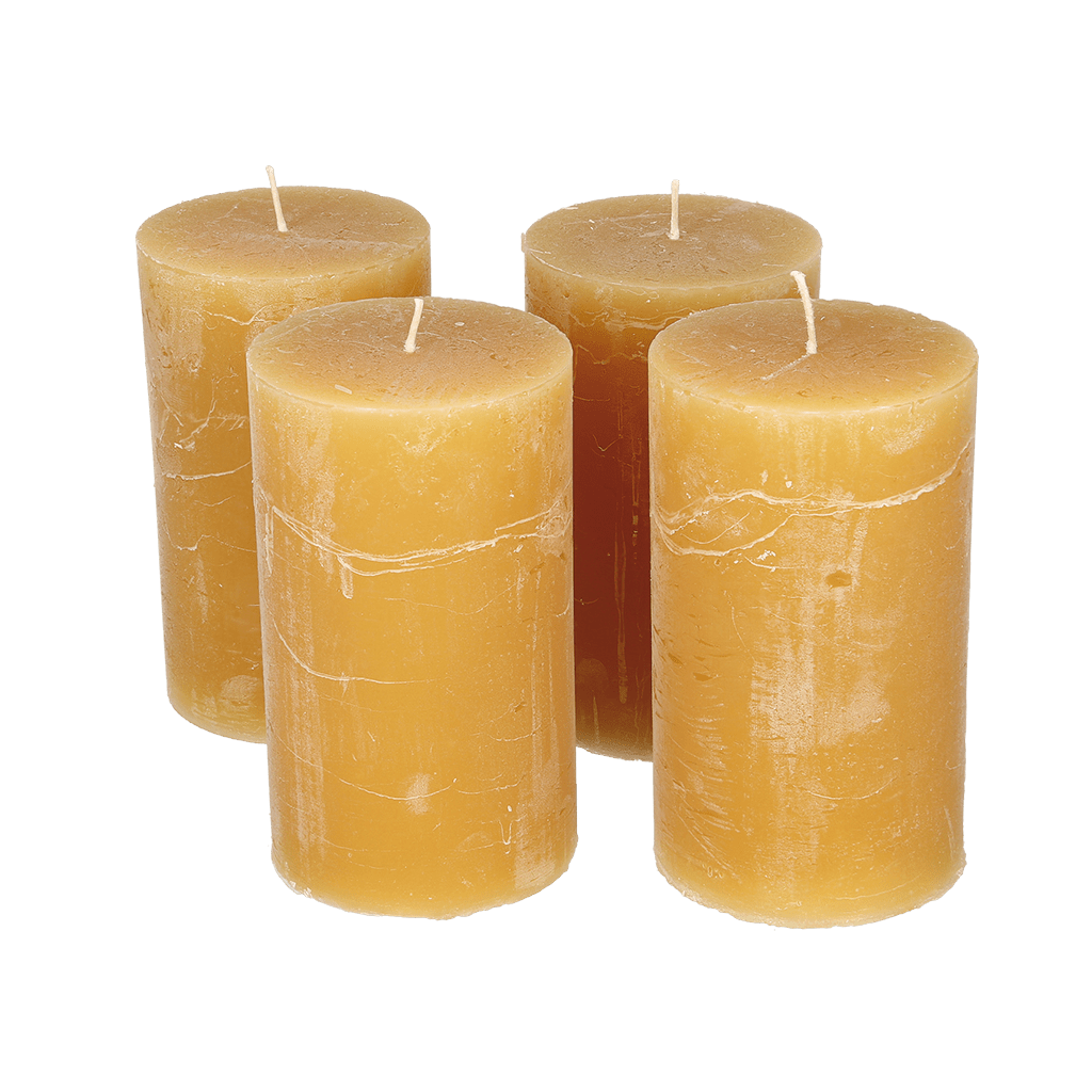 Stumpenkerze 120x70mm honig - WeihnachtsladenSöllner Floristik