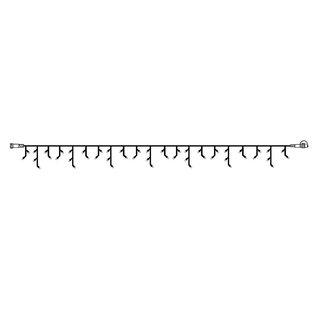 System 24 LED - Icicle 3x0,4m ww 491 - 10 - 1 49 - L - WeihnachtsladenStar Trading