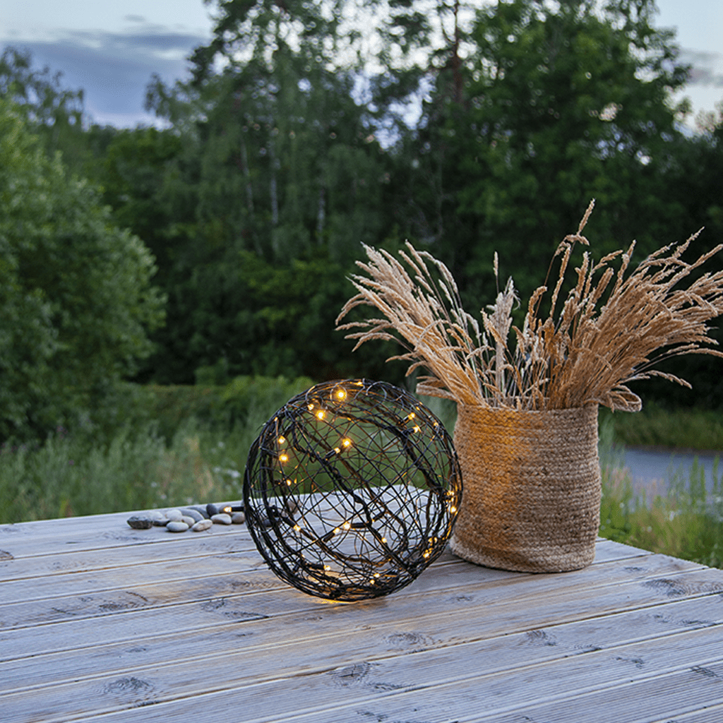 System LED 'Kugel' schwarz - WeihnachtsladenStar Trading