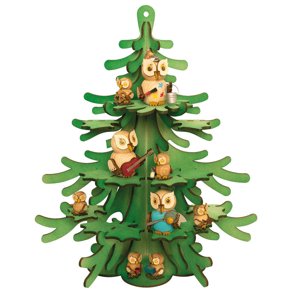 Tanne für Mini Eulen - WeihnachtsladenDrechslerei Kuhnert