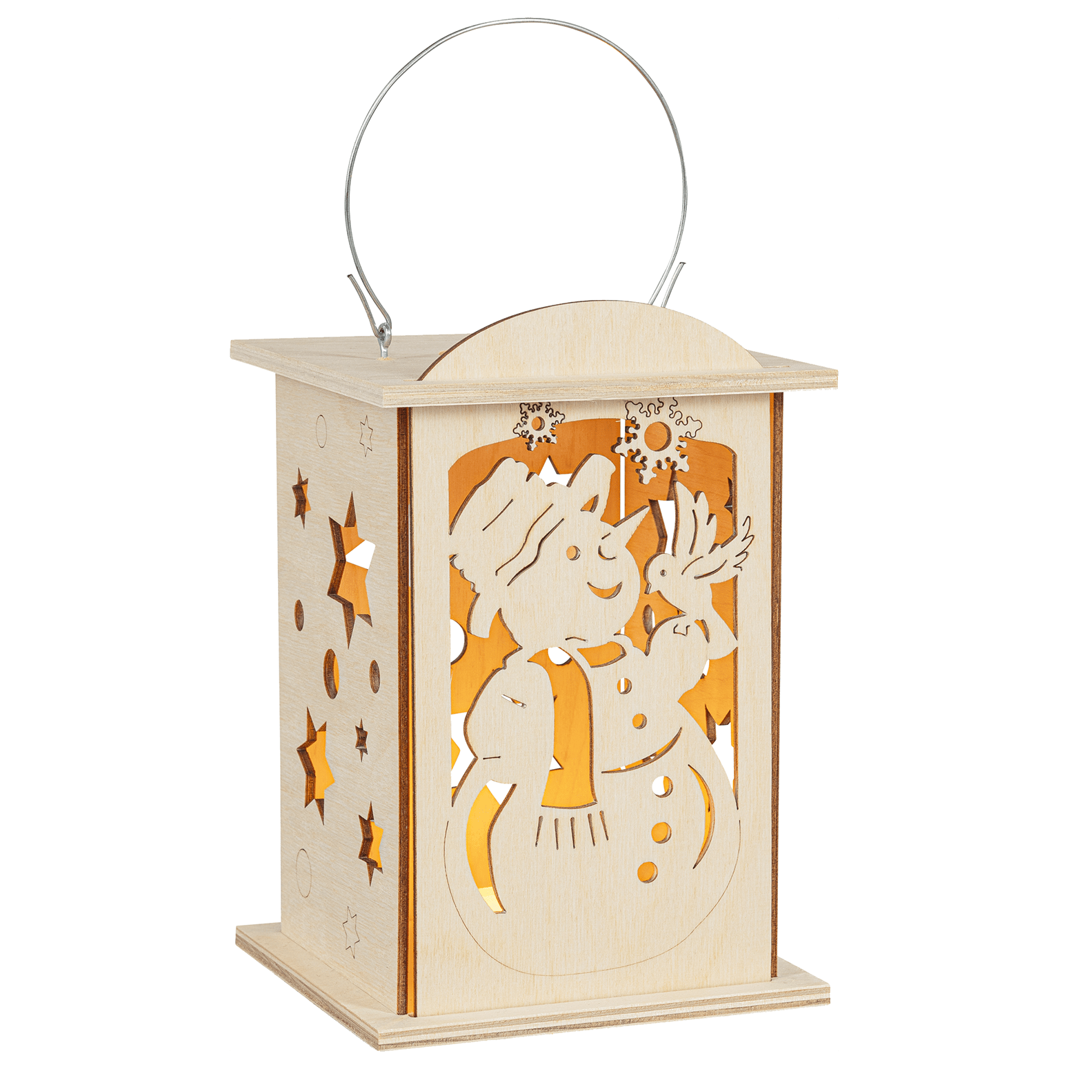 Teelicht - Laterne 'Schneemann' - WeihnachtsladenSAICO