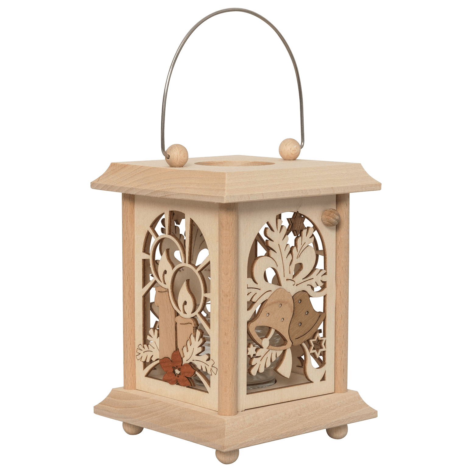 Teelicht - Laterne "Weihnachten" - WeihnachtsladenDrechslerei Kuhnert