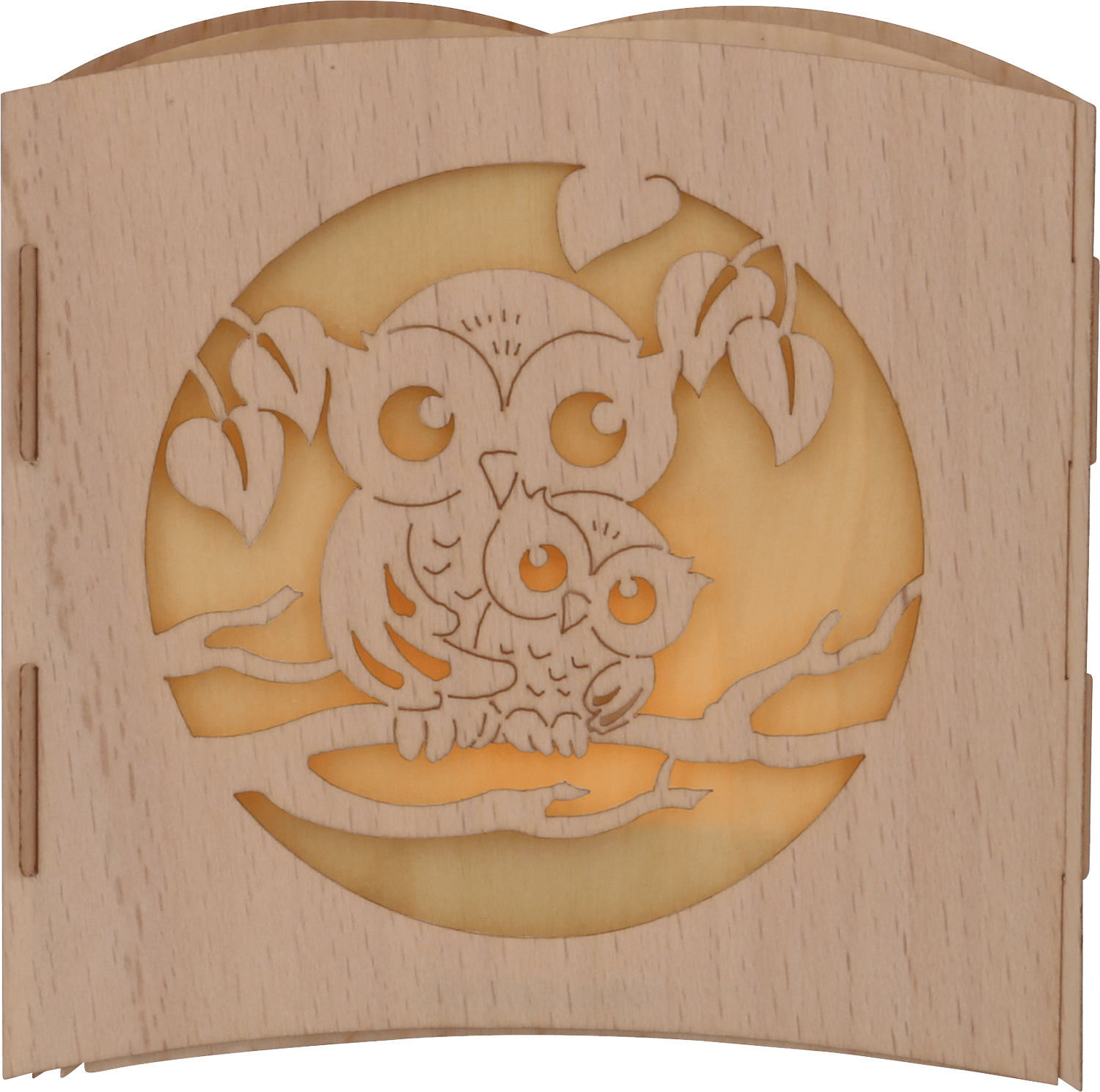 Teelicht - Motivleuchte 'Eulen' - WeihnachtsladenDrechslerei Kuhnert