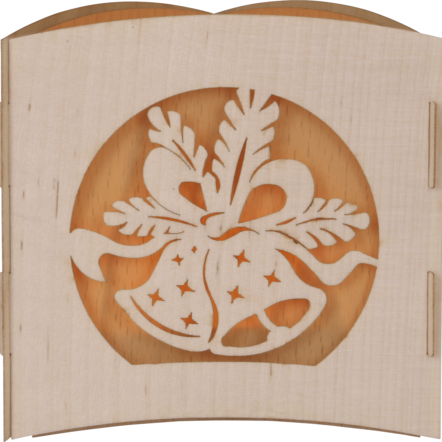 Teelichtmotivleuchte aus Echtholz - WeihnachtsladenDrechslerei Kuhnert