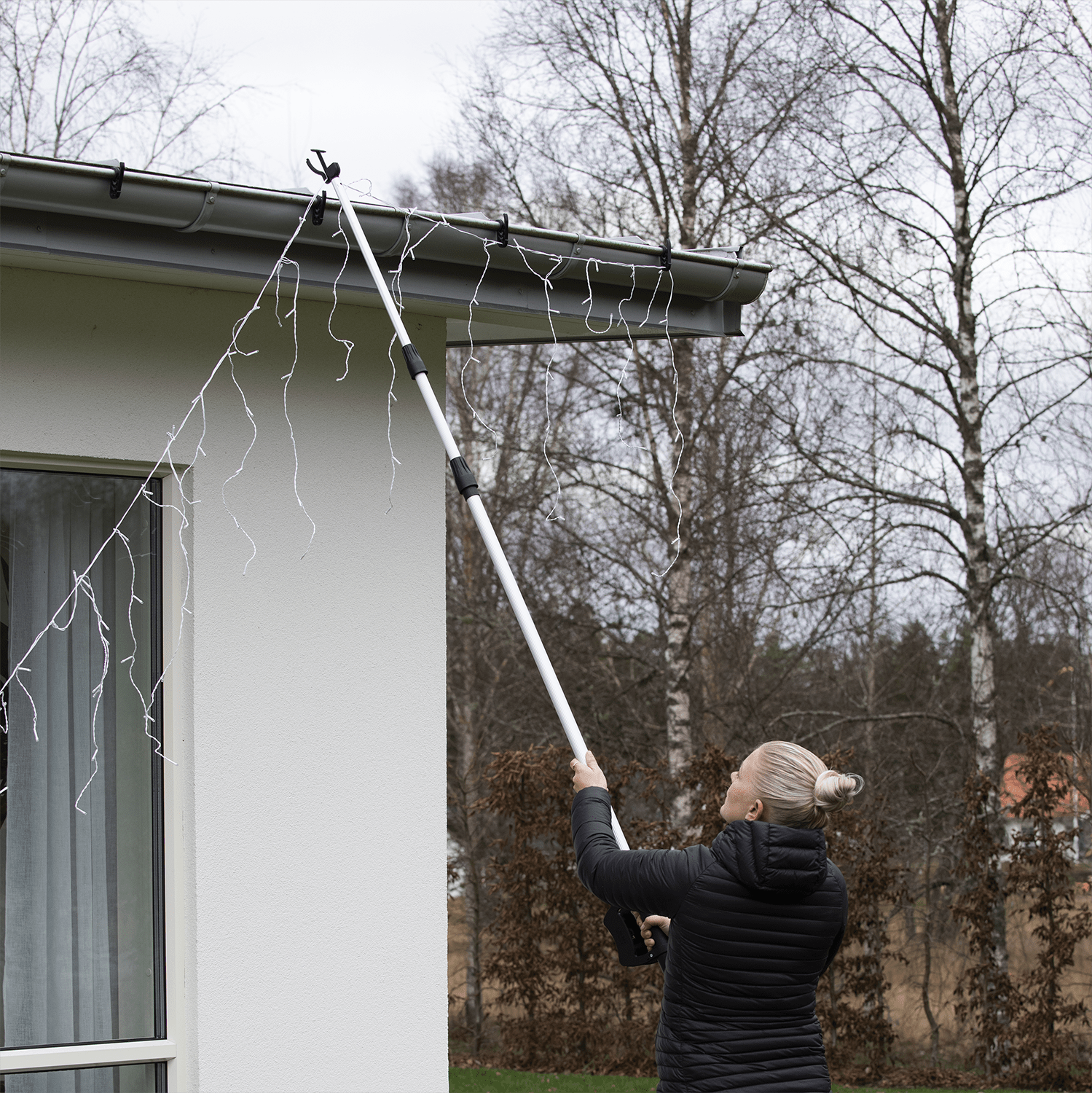Teleskopstab für Lichterketten und Vorhänge - WeihnachtsladenKonstsmide