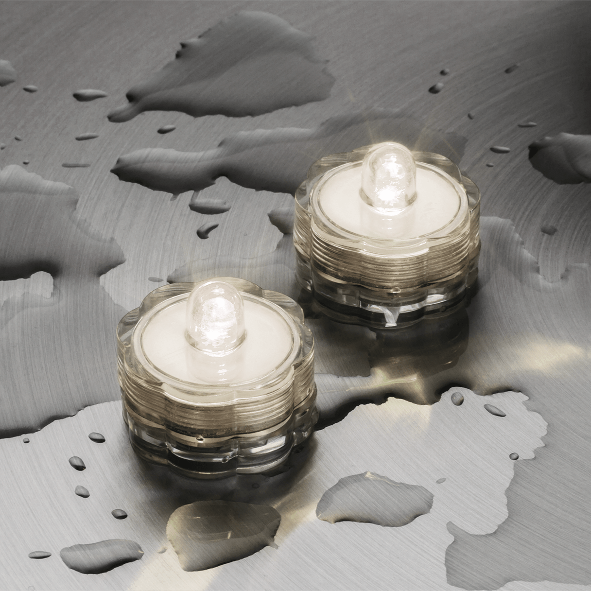 Wasserdichte LED - Teelichtset für Innen und Außen - WeihnachtsladenLotti