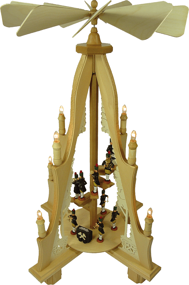 Weihnachts - Pyramide "Bergleute" - WeihnachtsladenLenk & Sohn