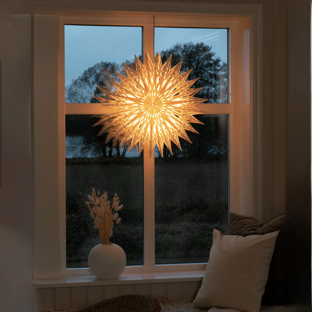 Weißer Papierstern 60cm - WeihnachtsladenKonstsmide