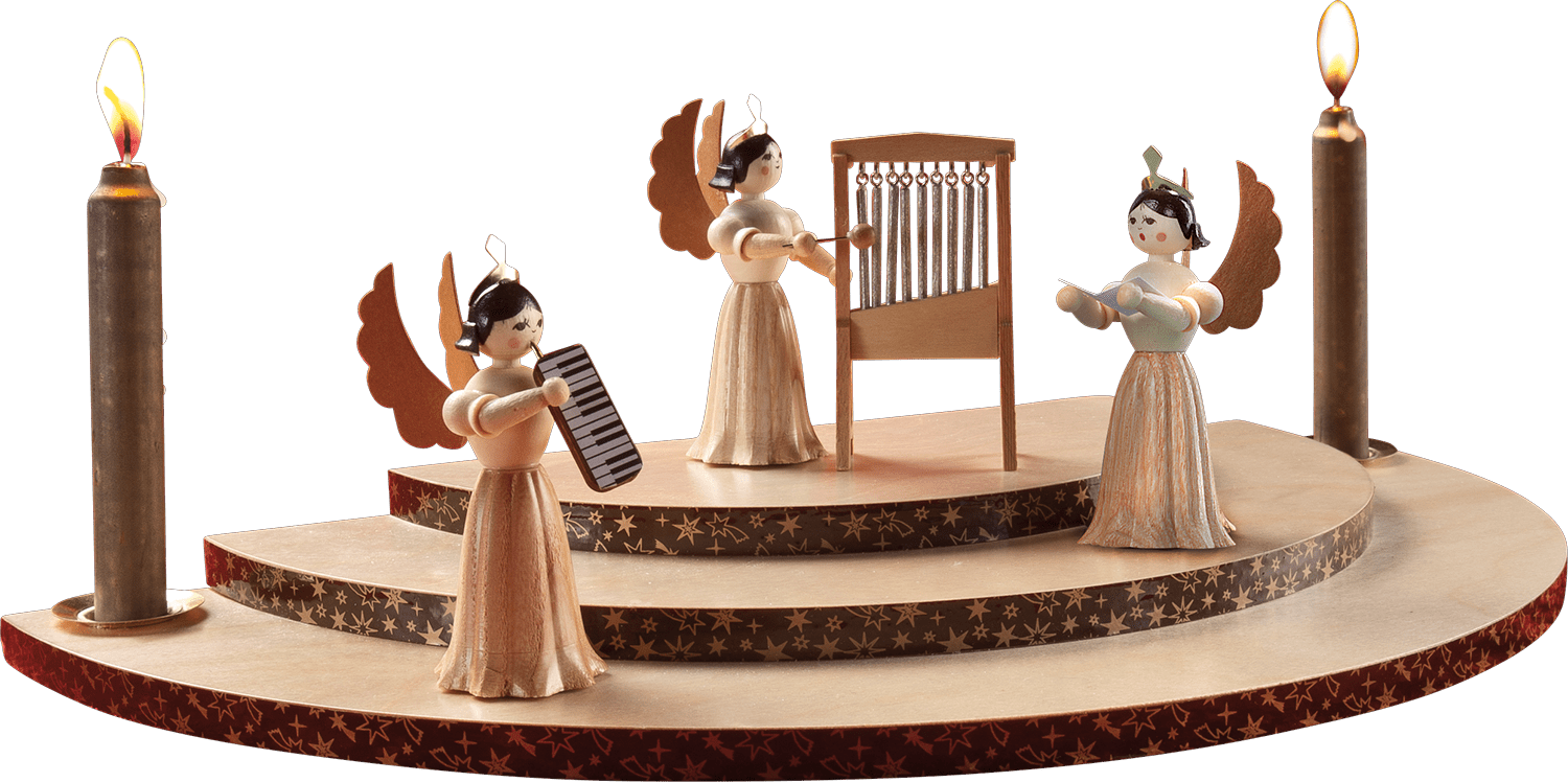 Wolke für Konzertengel mit 3 Etagen - WeihnachtsladenDrechslerei Kuhnert